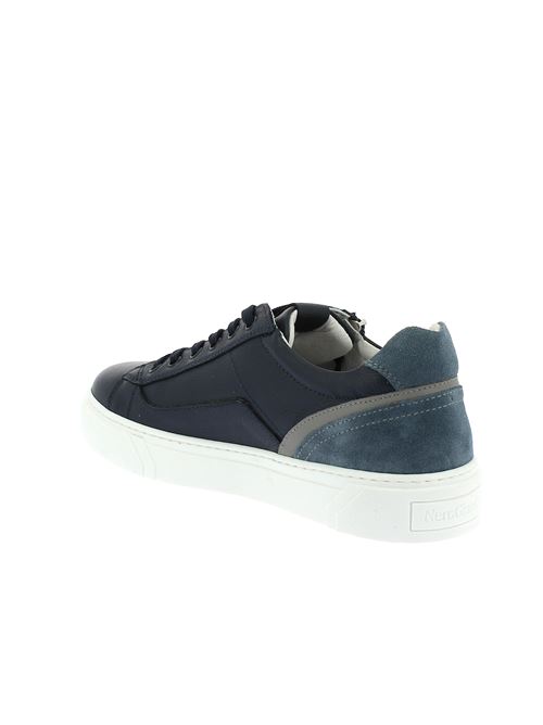 sneakers da uomo in pelle blu NERO GIARDINI | E400241U200